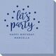 Confetti Dots Let's Party Napkins Image 5 of 5